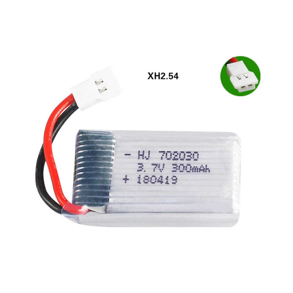 Аккумулятор lipo 3,7 в 300 мАч 25C для E55 FQ777 FQ17W DFD F180 FY530 U816 U830, батарея 702030 для радиоуправляемого квадрокоптера, запасные части