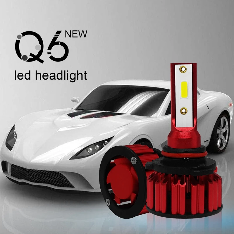 2018 новая одежда для маленькой девочки 2 шт Q6 светодиодный автомобилей головной