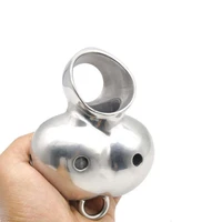 armor heavy duty ball sleeve scrotum pendant testicle squeeze device stainless steel ball stretchers slave sex toys balls prison