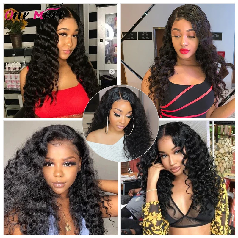 

One More Loose Deep Wave Wig With Baby Hair Clueless Lace Front Human Hair Wigs Pre Plucked Malaysian Remy Wigs For Black Women