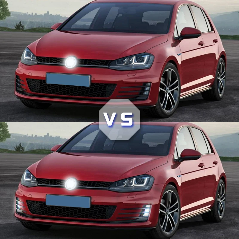 Светодиодный ные передние противотуманные фары DRL для Volkswagen VW Golf 7 A7 MK7 GTI GTD 2013 2014