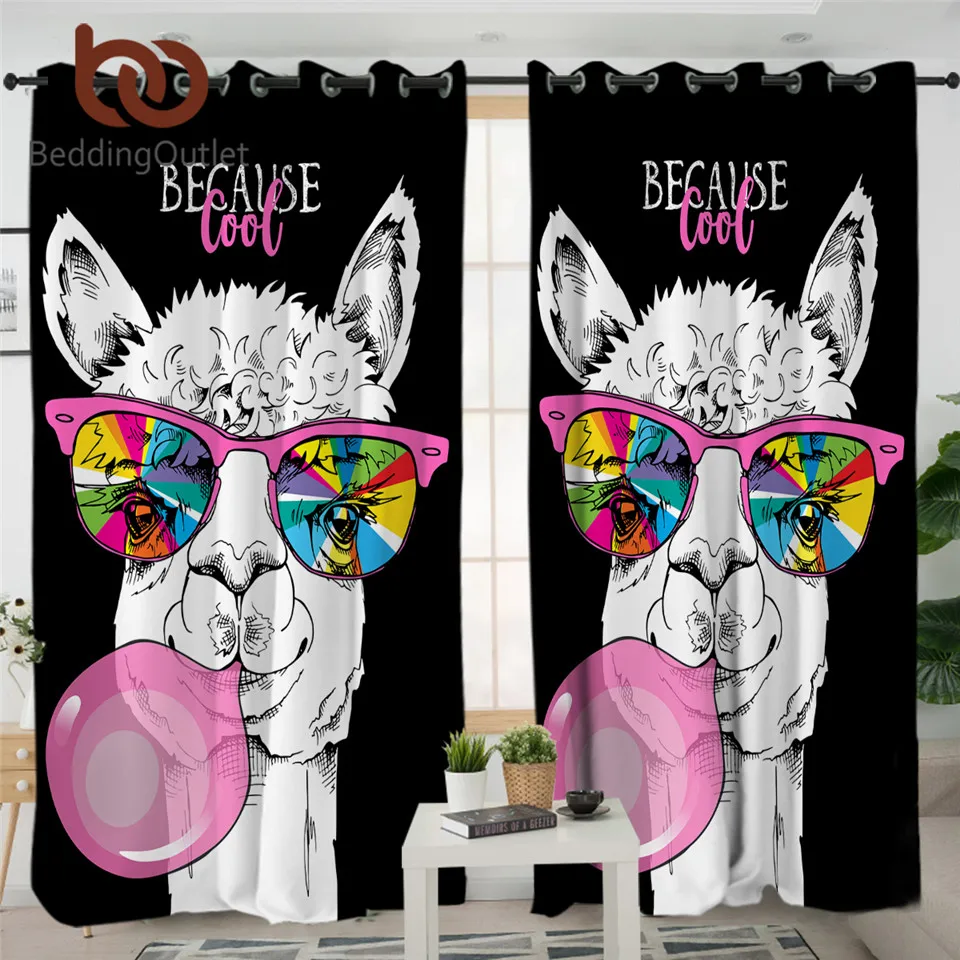 Занавески из альпаки для детской спальни Затемненные занавески с ламой радужное