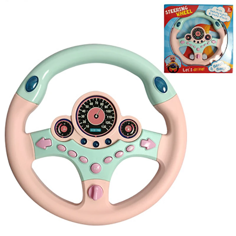 Детская имитация копилота рулевое колесо игрушки Акустооптическая музыка