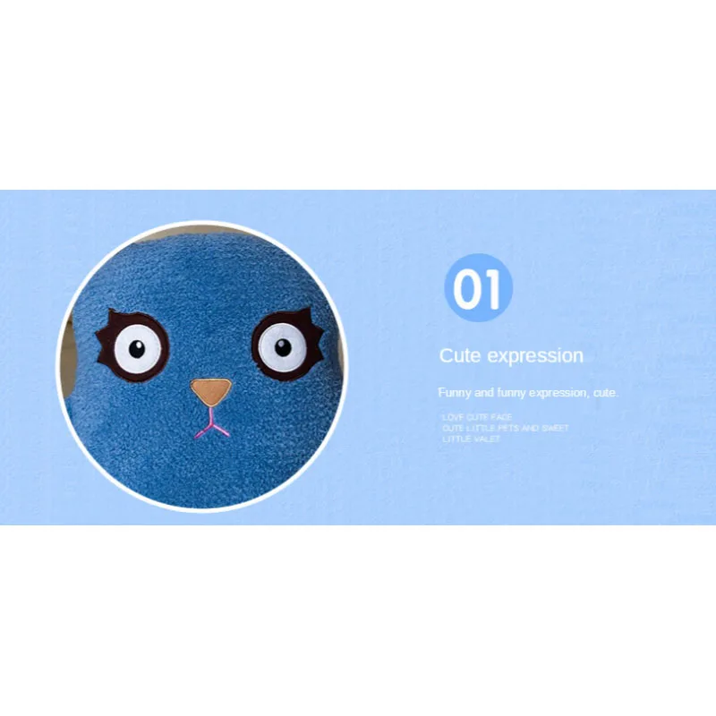 

45cm Creative Plush Toys Easter Christmas Funny Little Devil Doll Cute Blue White Monster Plush Toy Decoration Pillow Kids Gifts