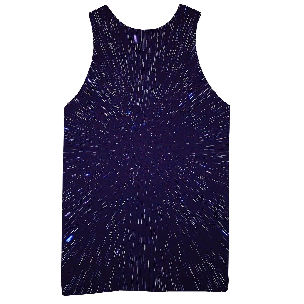 Мужская майка с рисунком 3D из набивной ткани пространство двух изделий: топа