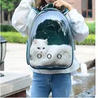 Воздухопроницаемая сумка для перевозки кошек, портативная уличная дорожная сумка для перевозки питомцев, прозрачный вместительный рюкзак для кошек и собак