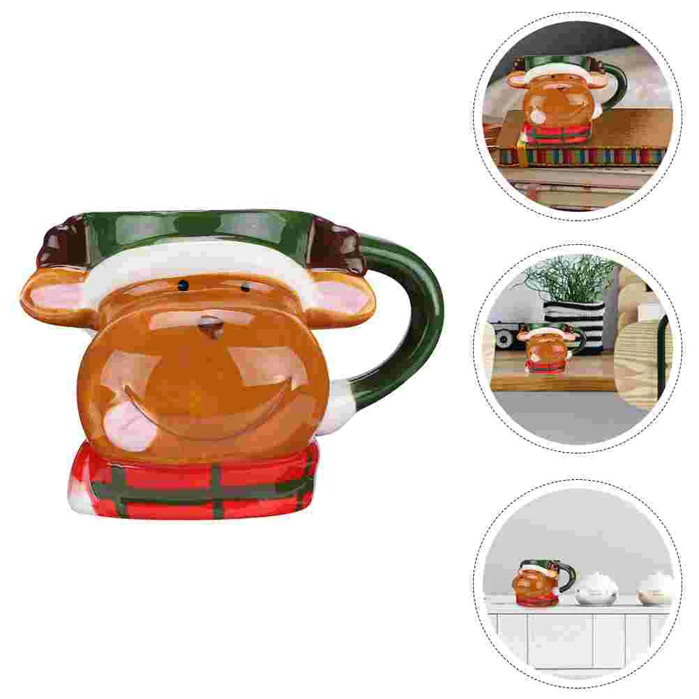 

2 шт., керамические чашки в форме лося