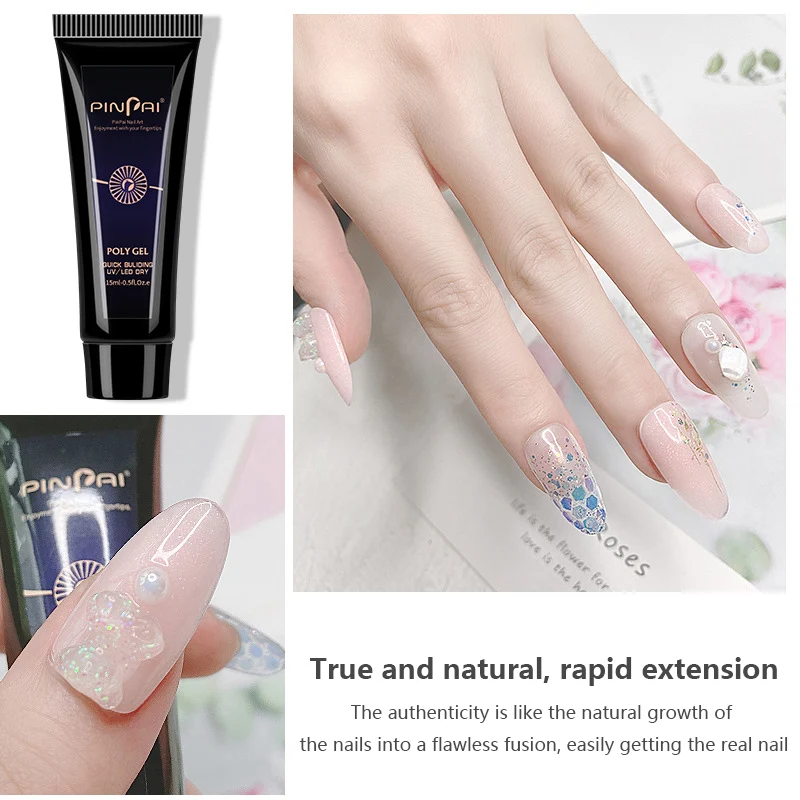 15 мл гель для наращивания ногтей Набор Блестящий Твердый лак быстрое наращивание