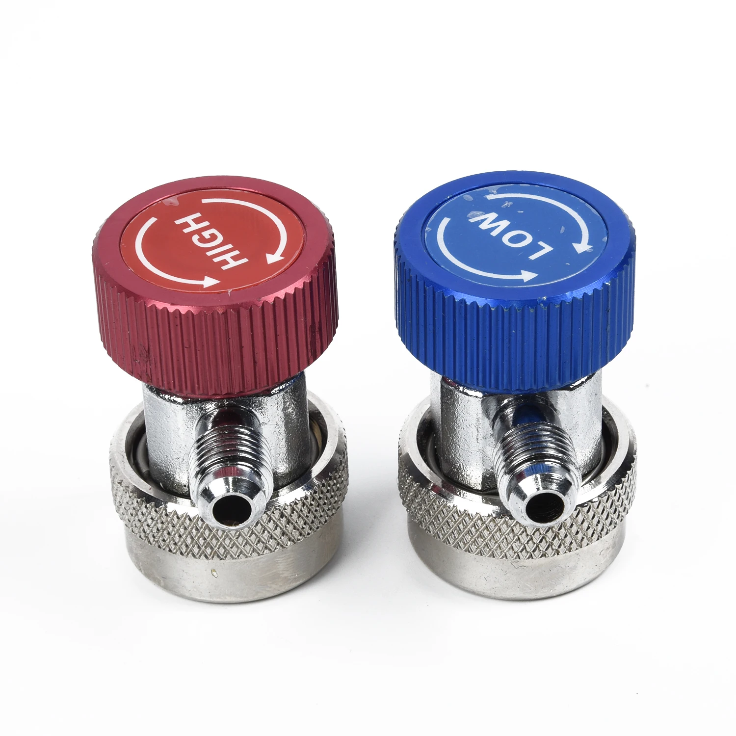 

2 Pcs Car Air Conditioner Fluoride Converter A/C R134a Quick Coupler Connectors High&Low Pressure Auto Accessories Kit