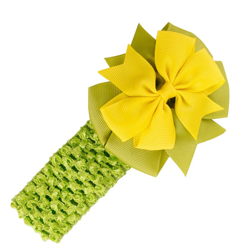 Повязка на голову для маленьких девочек повязка с бантом новорожденных