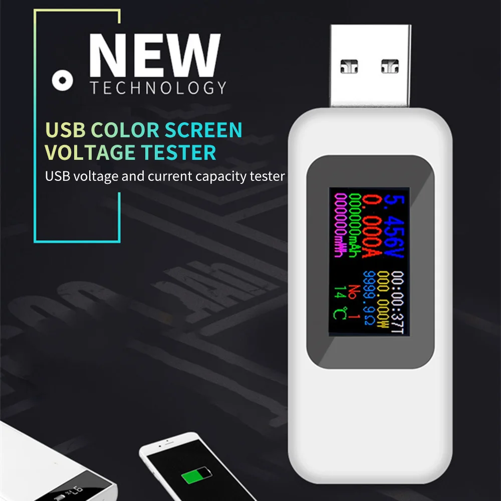

USB Тестер Текущий ЖК-экран 4-30 в измеритель напряжения времени Амперметр цифровой монитор индикатор отключения питания зарядное устройство