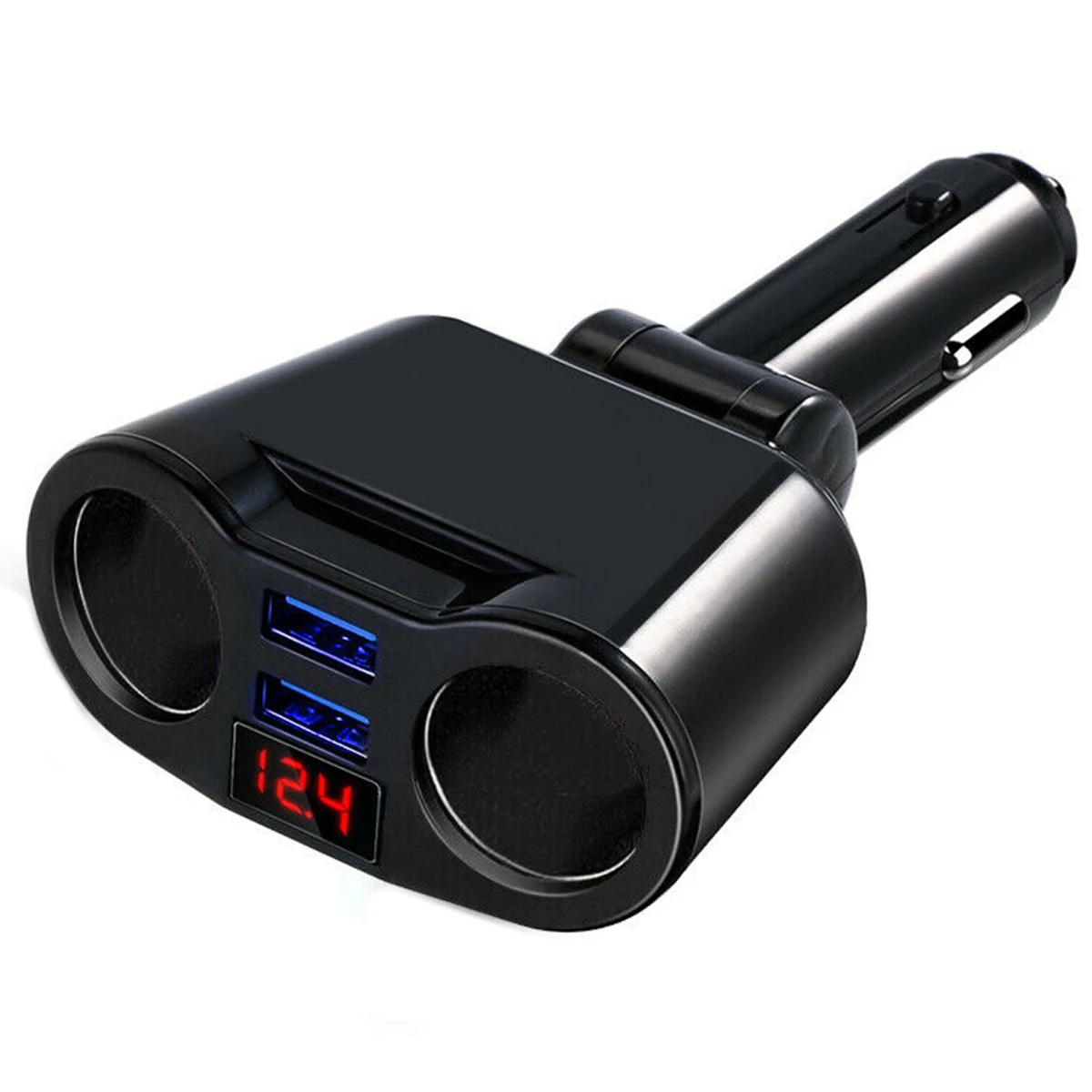 Автомобильное зарядное устройство SOONHUA с двумя USB-портами и разветвителем