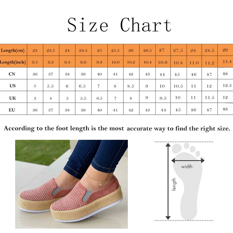 

Women Flats Bling Woman Shoes Rhinestone Ladies Casual Shoes Round Toe Slip-on Platform Shoes Ladies Vulcanized Shoes