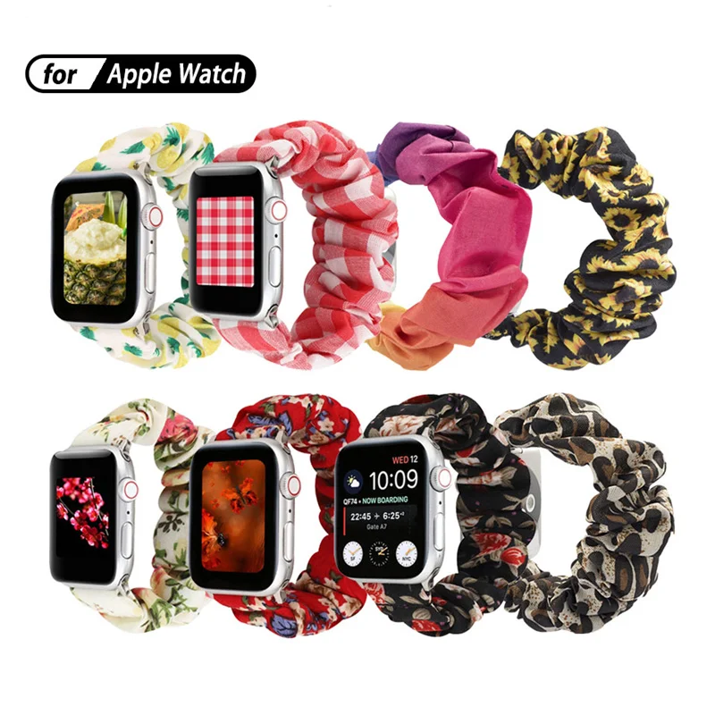 

Ремешок резиновый для Apple watch band 40 мм 44 мм 41 мм 45 мм, эластичный нейлоновый соло-браслет для iWatch band 7 6 5 4 3 se 38/42 мм