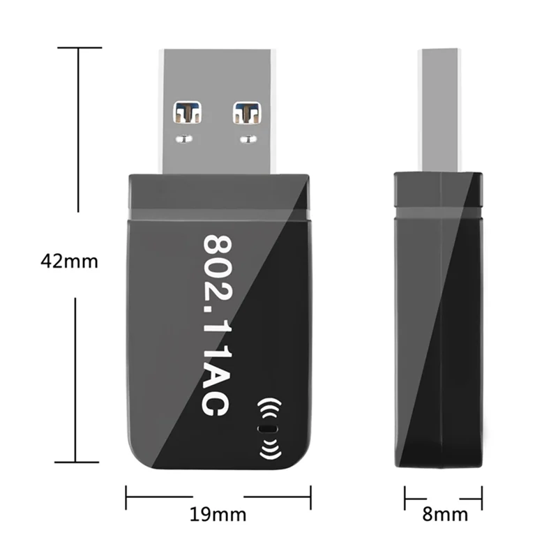 TEROW двухдиапазонный мини USB 3 0 Wifi адаптер беспроводной 802.11AC 2 4/5 8 ГГц AC1200