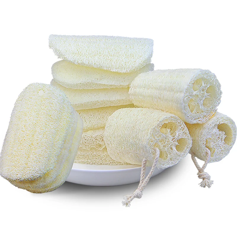 

2Pcs Loofah Cleaning Brush Natural Dishwashing Cloth Sponge Rag Scrub Dish Bowl Pot Scrubber For Kitchen Convenience Home Tools