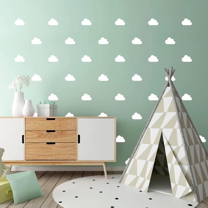 Наклейки для декора комнаты маленькой девочки Золотой стикер на стену в форме