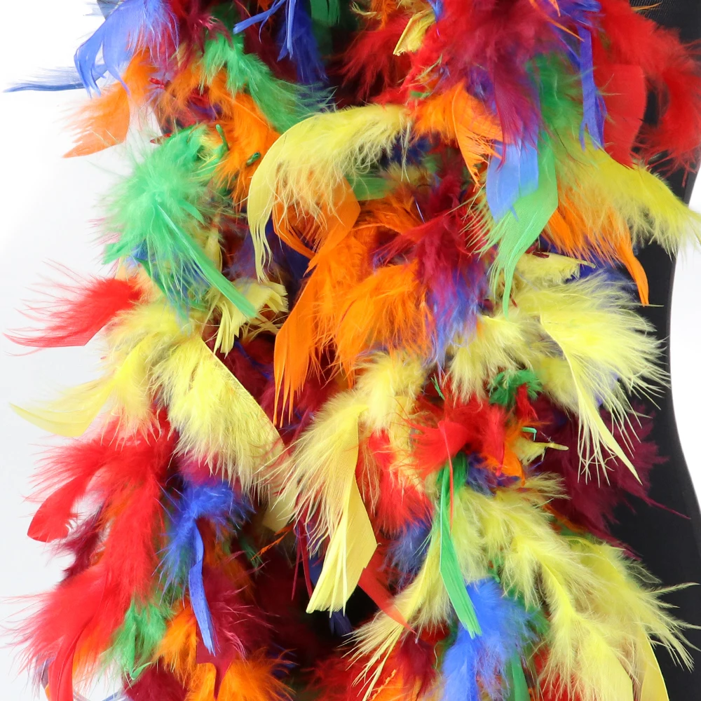 

60 Grams/Lot Turkey Feather Boa Decoration for Home Party Wedding Clothes Dress Shawl Crafts Plumes Jewelry Accessory 2 Yards