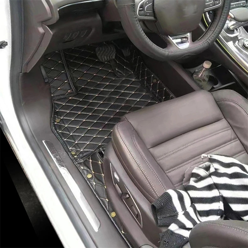 

leather car floor mat for renault espace 5 2015 2016 2017 2018 2019 2020 carpet rug accessories interior sticker