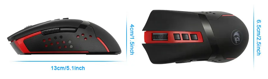 Redragon Blade M692 USB Беспроводная программируемая игровая мышь 4800 dpi 9 Кнопок эргономичная для overwatch геймерские мыши ноутбук компьютер