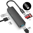 USB-концентратор с портом USB Type-C, 3,0 дюйма, 5 портов