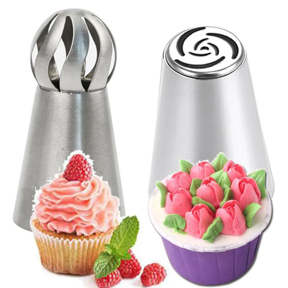 Кондитерские насадки 2 шт./лот русская насадка фонарик кремовый шарик мастерство