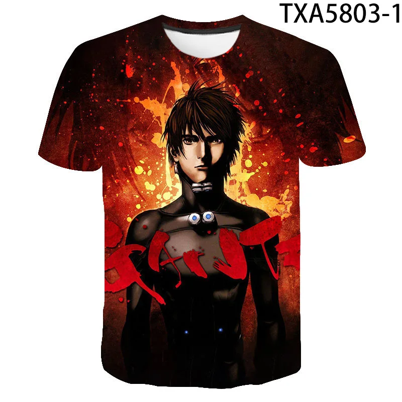 

2020 New Summer Gantz 3D T shirt Boy Girl Kids Fashion Streetwear Men Women Children Printed T-shirts Short Sleeve Cool Tops Tee