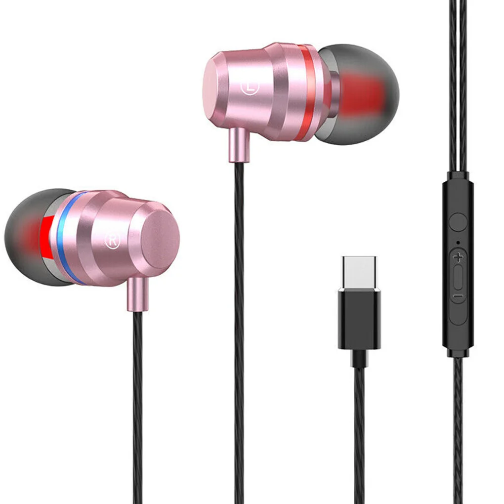 Горячая Распродажа Type C наушники 6 мм двойные динамические драйверы проводные для