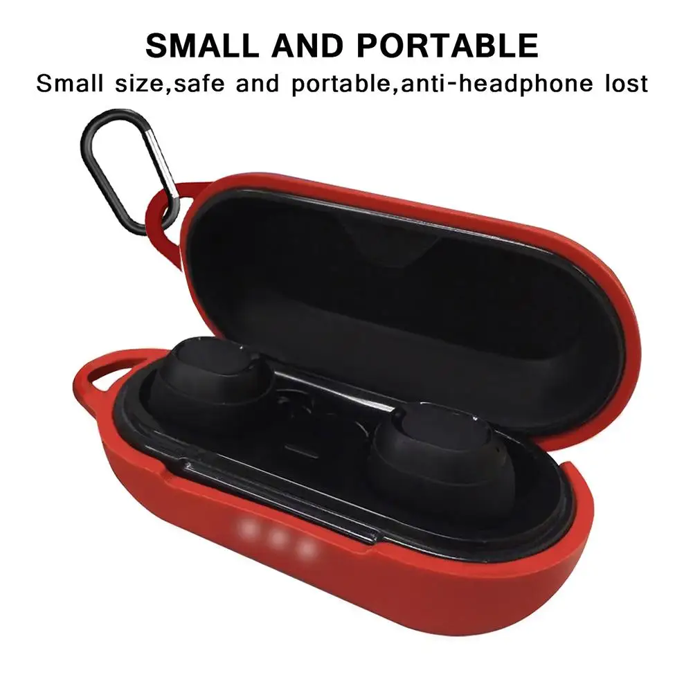 Чехол для Bluetooth гарнитуры противоударный силиконовый чехол наушников с крючком