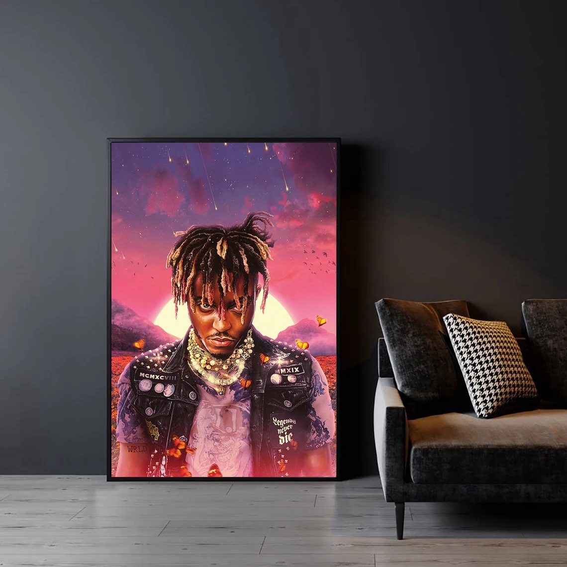 

Juice Wrld Legends Never Die Poster Rap Hip Hop Pop Music Star Canvas Art Poster Print Home Decoration Wall Painting (No Frame)