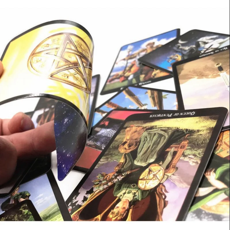 Колода ведьмы Таро карты 103*60 мм в общей сложности 78 листов для начинающих и