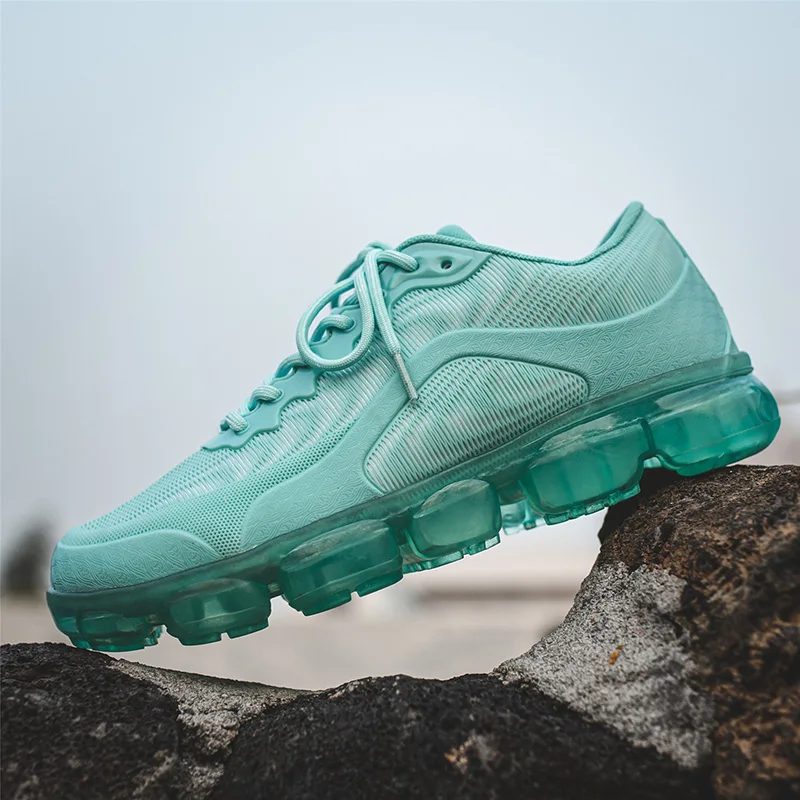 

High Quality Casual Shoes for Men Mesh Air Cushion Sneakers Breathable Lace Up Trainers New 3D Stereo Chaussure Homme Big Size