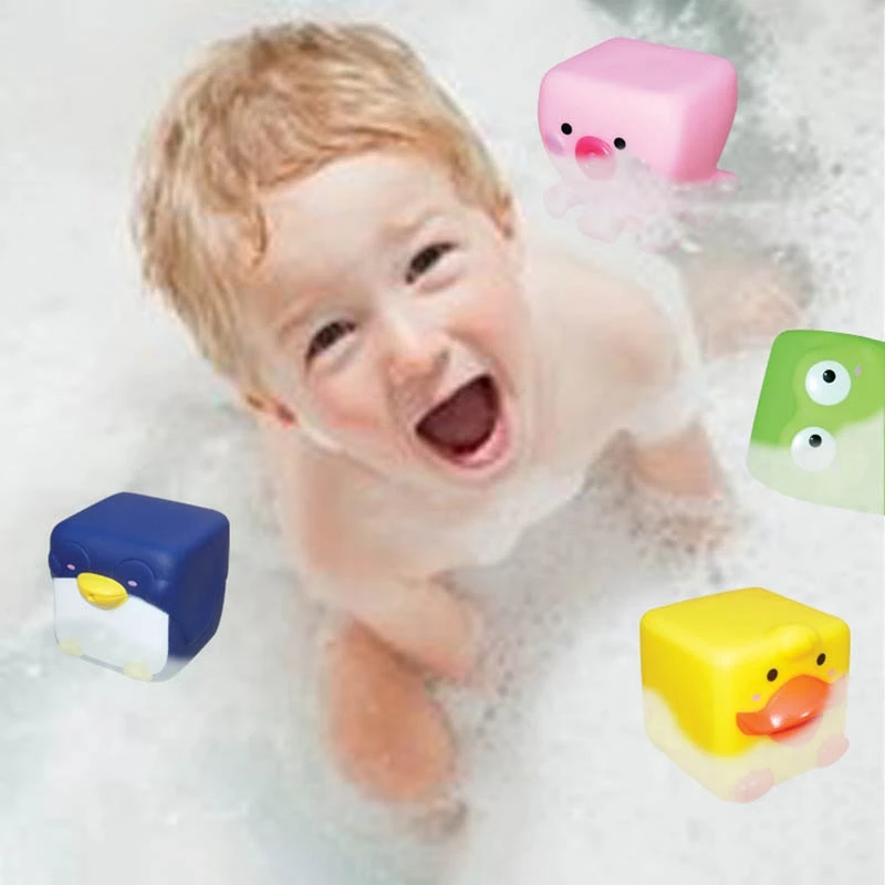 

Animal Letter Educational PVC Soft Baby Building Blocks Toddlers Infant Teething Chewing Toys Baby Bath Play Toys