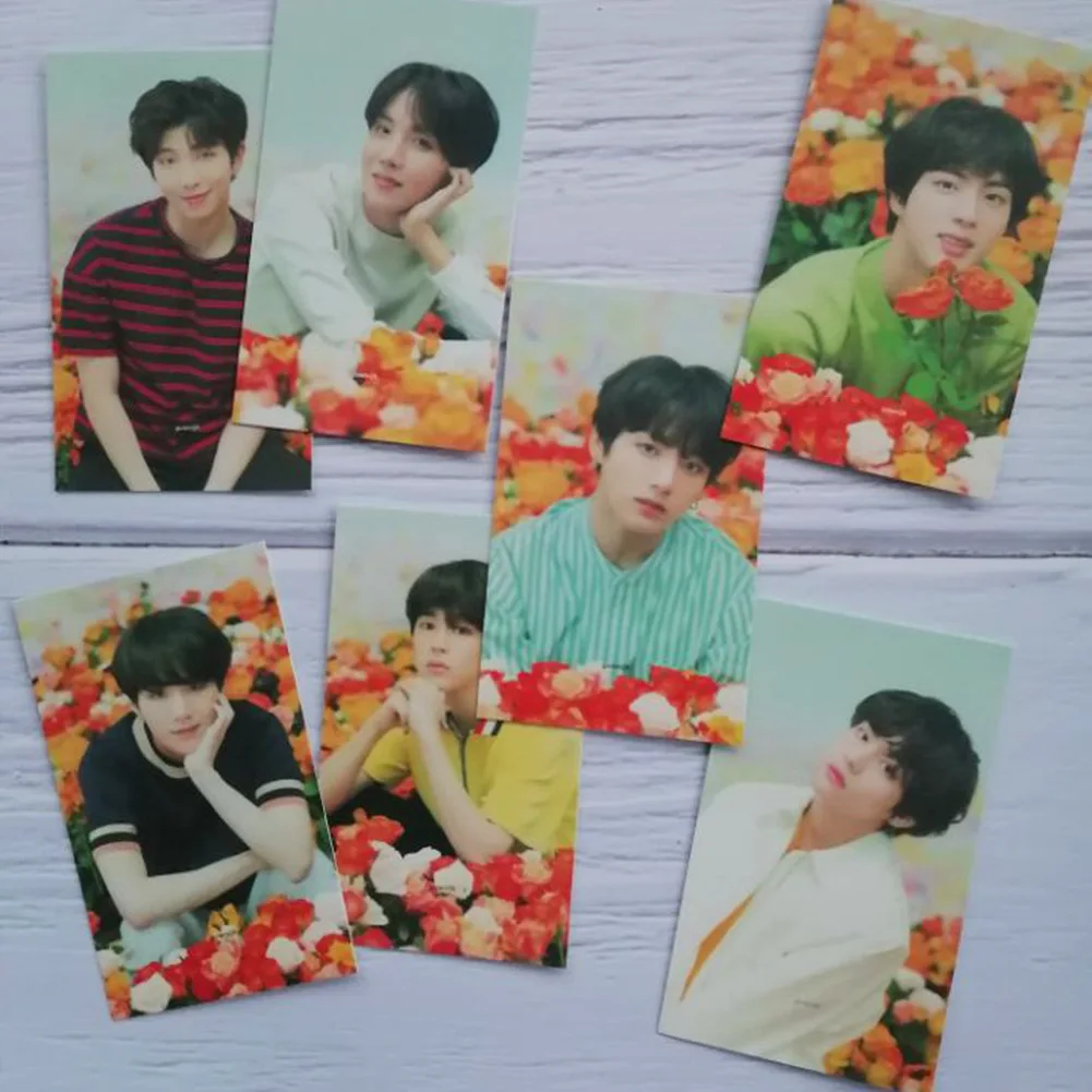 

Wholesale Kpop Bangtan Boys Lomo Card Love Yourself Postercard Photo Card Korean Fashion Boys Poster Picture Fans Gifts