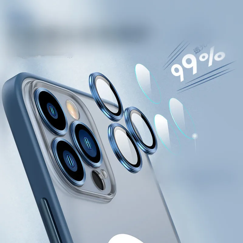Matte Magsafing Magnetic Wireless Charging Case for iPhone 13 Pro Max Metal Camera Lens Glass Film Anti-fingerprint Armor Cover