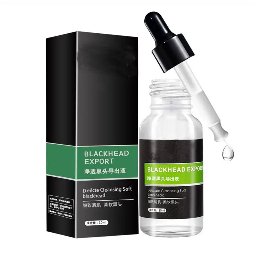 

Skin Care Facial Serum Blackhead Remover Deep Cleaning Black Mask Shrink Pores Smoothing Acne Treatment Essence Face Serum