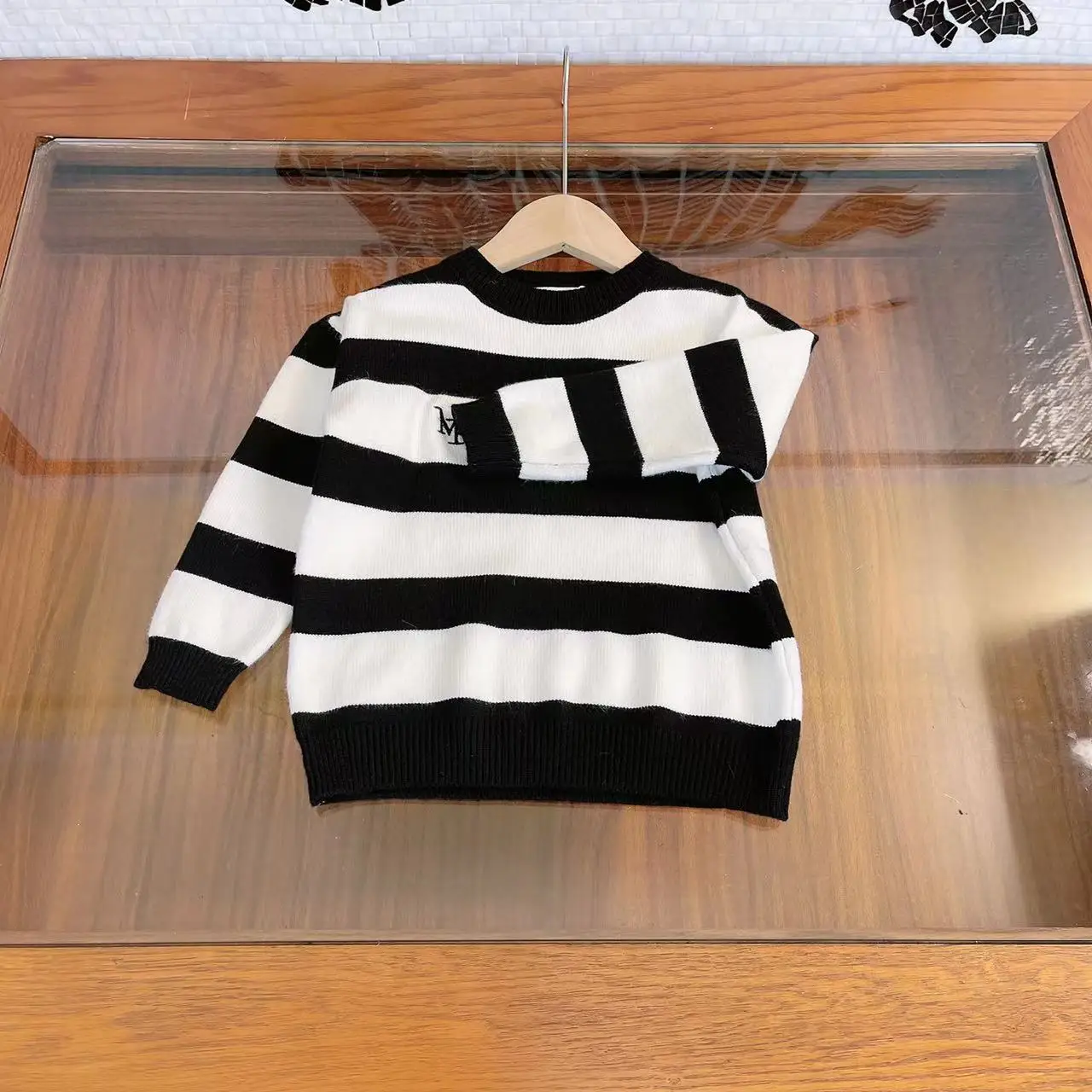 

Хлопковый пуловер для девочек, трикотажный топ в зарубежном стиле, 2021