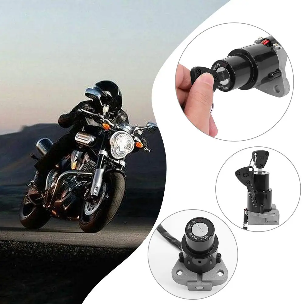 Замок зажигания мотоцикла в сборе с 2 кнопками для Yamaha DT 125R | Автомобили и
