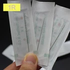 200 шт. иглы для тату-машинок 0,35x50 мм 1RL традиционные иглы для перманентного макияжа губ, карандаш для глаз для удаления татуажа бровей расходные материалы