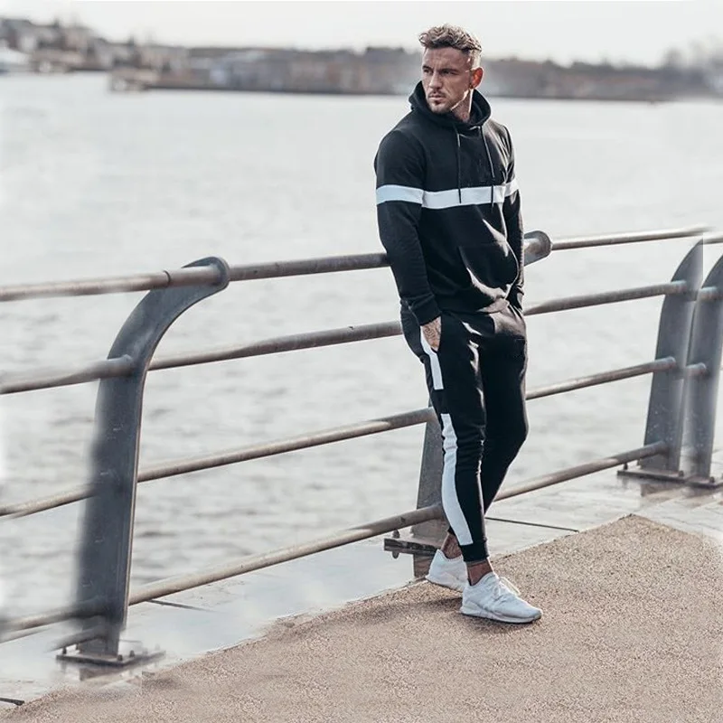 

Sport Gym Clothes Hooded Men Long Sleeve Running T-Shirt Joggers Fitness Top Sweatshirts Training Workout t Shirt Clothing