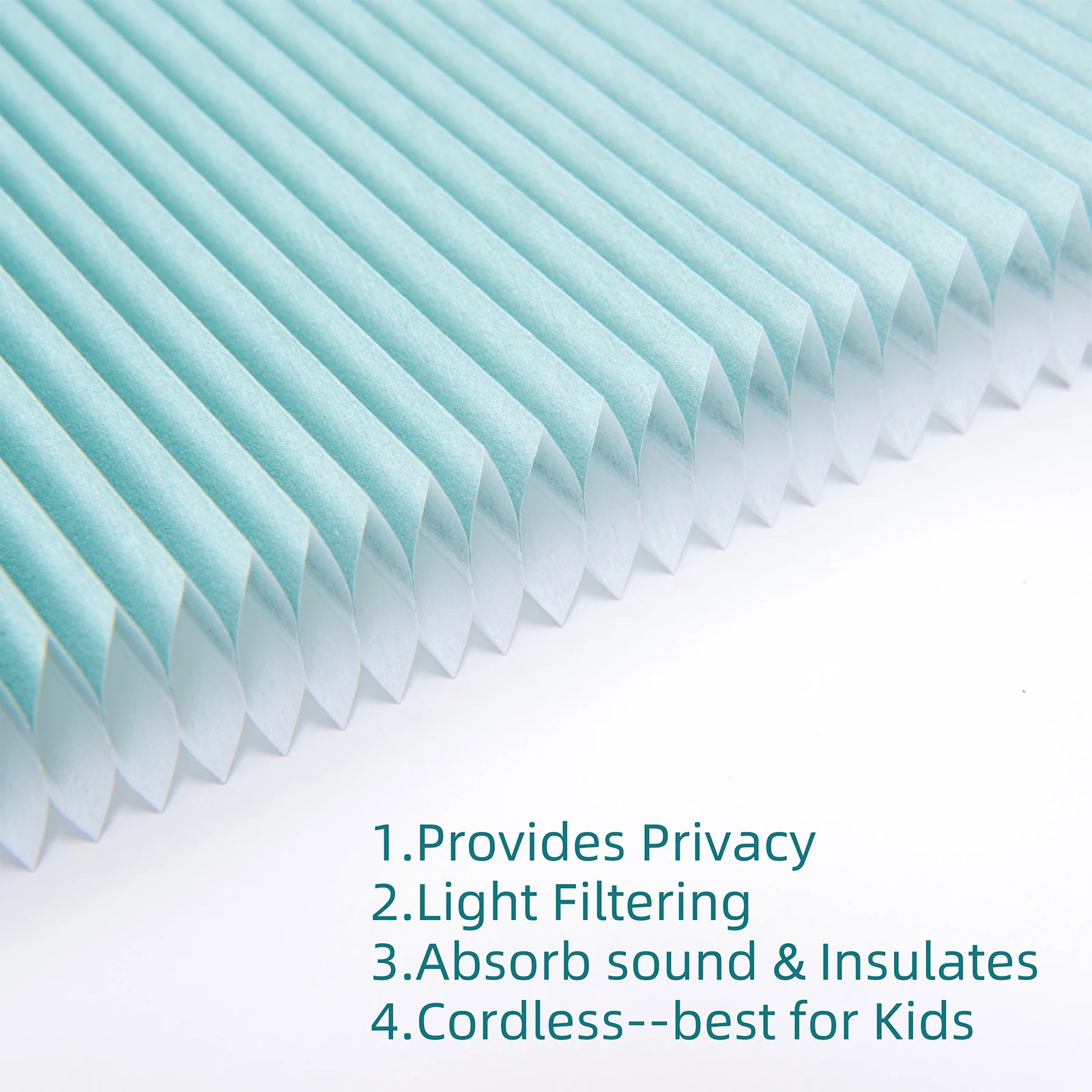 

BERISSA Cordless Waterproof Cellular Blind,Custom Size Honeycomb Shade,Light Filtering Cellular Shades For Window,Living Room