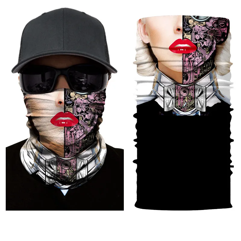 Защитная Балаклава для мужчин и женщин бесшовная накидка на лицо - купить по