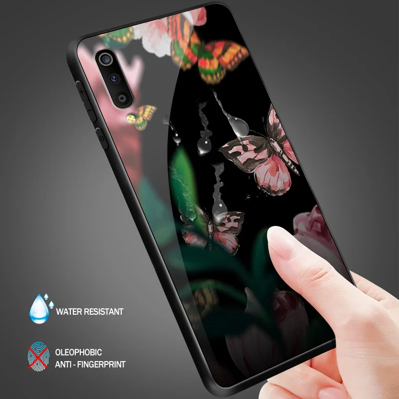 Для samsung Galaxy A40 A10 A20 A30 A50 A8S A6S A70 A80 A90 закаленное Стекло чехол J4Plus M10 M20 M30 Note9 роскошный защитный чехол