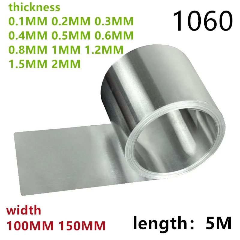 

Полоса из алюминиевой фольги 1060, ширина 100 мм, толщина 150-2 мм, алюминиевая тонкая листовая пластина для металлической шайбы «сделай сам», длина 5 м