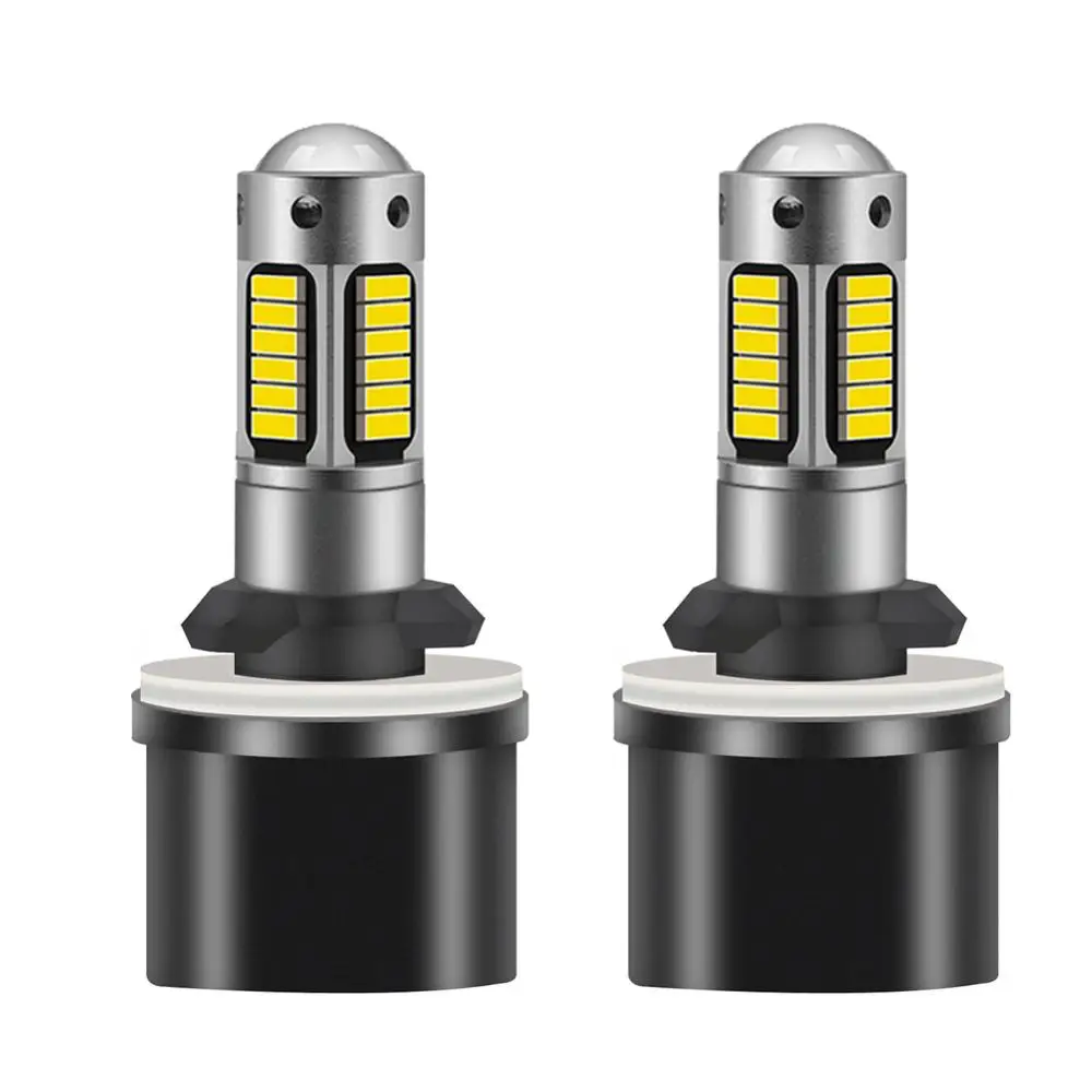 2x881 880 H27 светодиодные Сменные лампы высокой мощности DRL 6500K белый 30SMD 4014 для