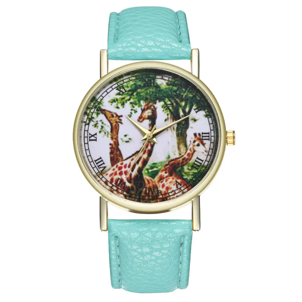 Модные кожаные Strap13 стили полосатая повязка мужские часы аналоговые спортивные