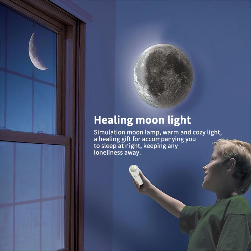 Настенная 3D лампа прикроватный светильник с дистанционным управлением