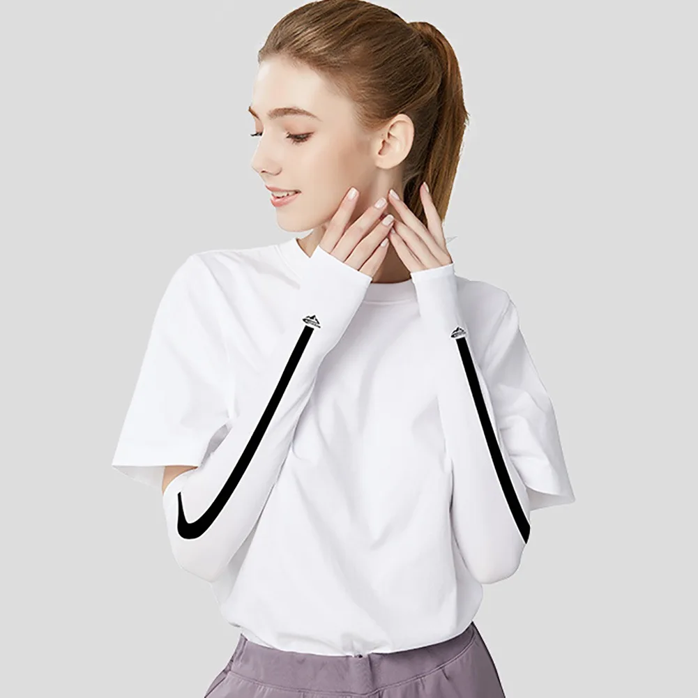 

Ледяные шелковые солнцезащитные рукава ледяные шелковые солнцезащитные длинные перчатки для езды на велосипеде теплые Рукава для бега на ...