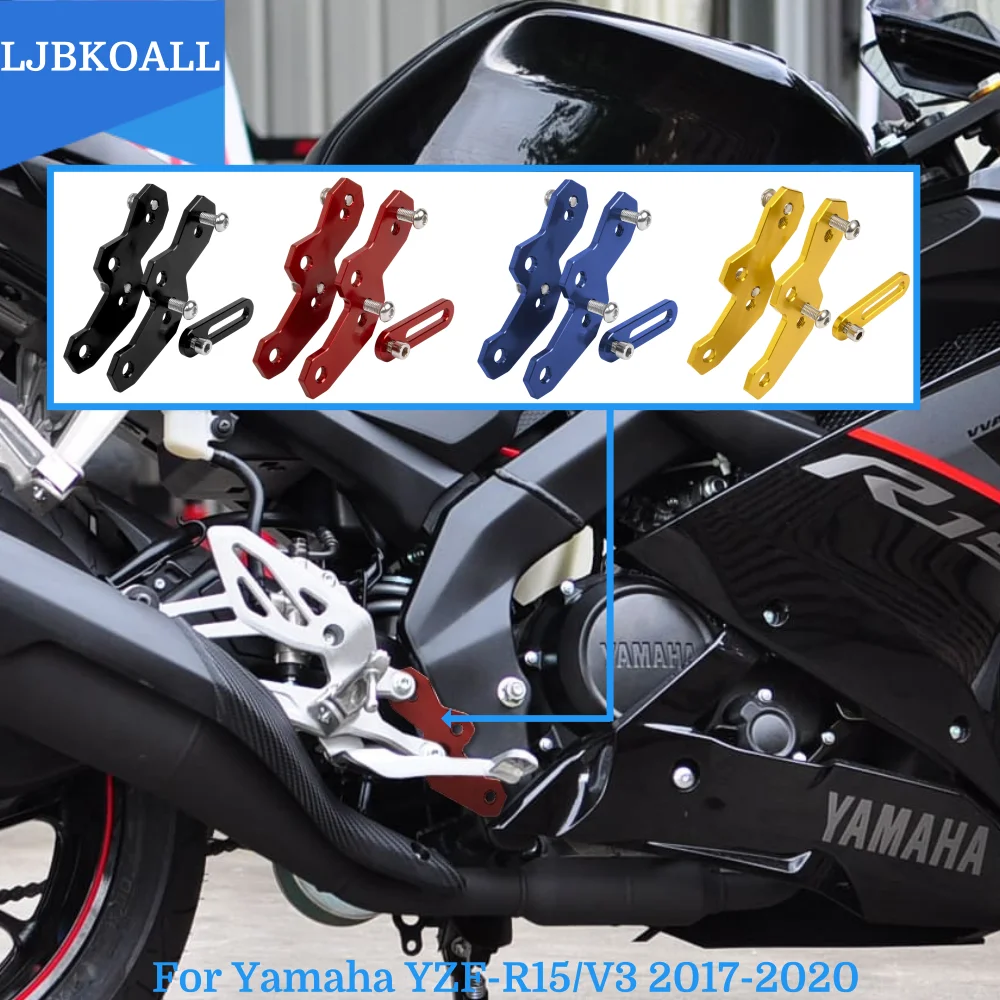 Подножки для мотоцикла задние подножки педали кронштейн Yamaha YZF-R15 V3 2017 2018 2019 YZF R15