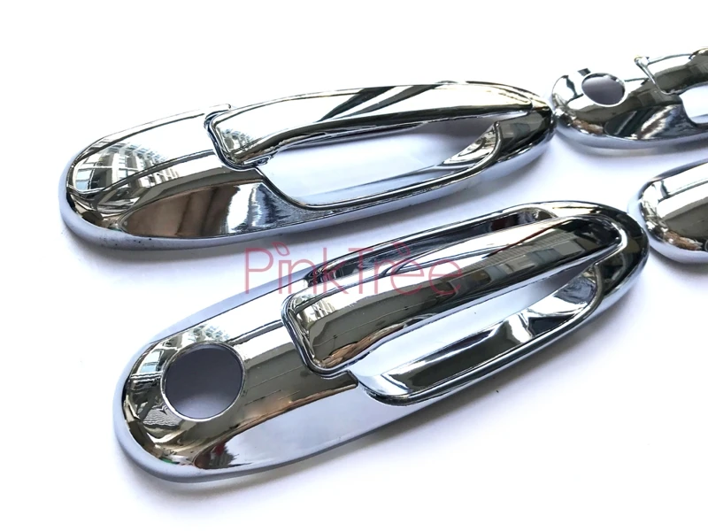 13 шт. хромированный аксессуар дверная ручка боковая лампа зеркальная крышка